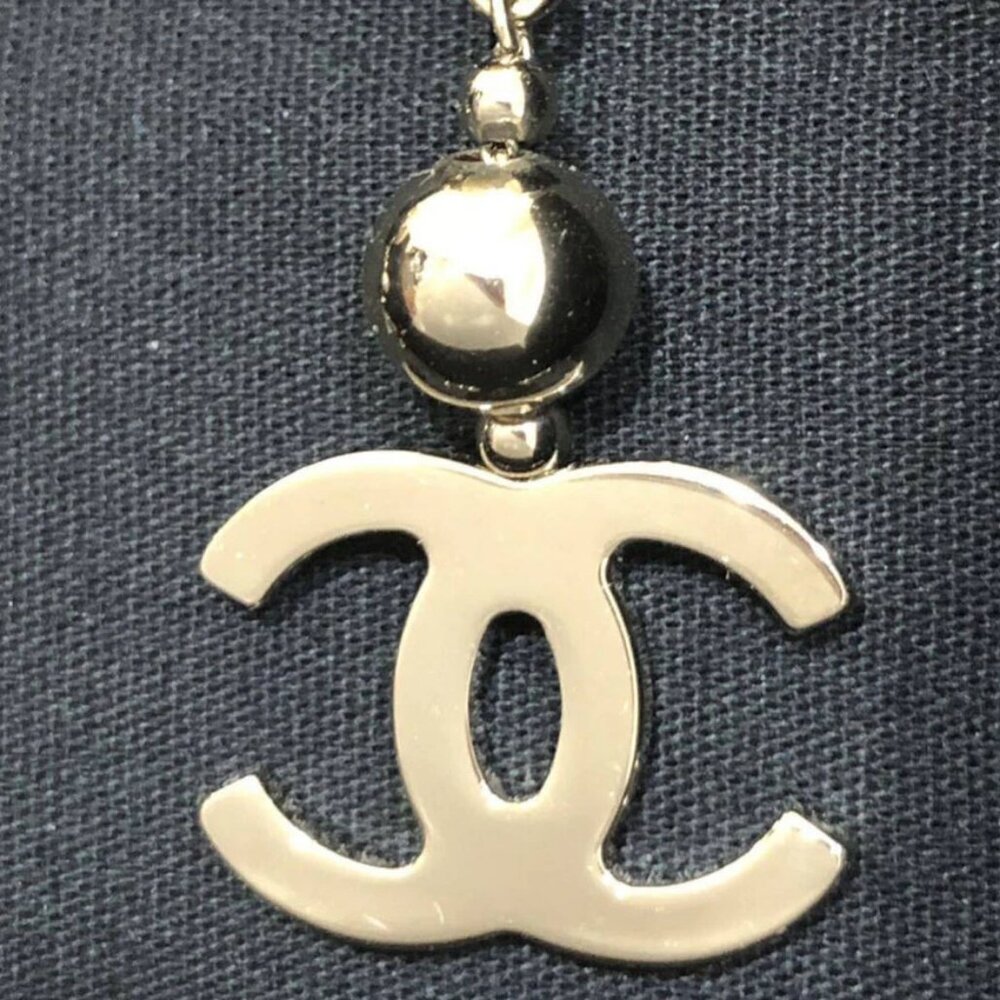 Chanel Cc Logos Ball Drop Dangle Stud Earrings Go… - image 7